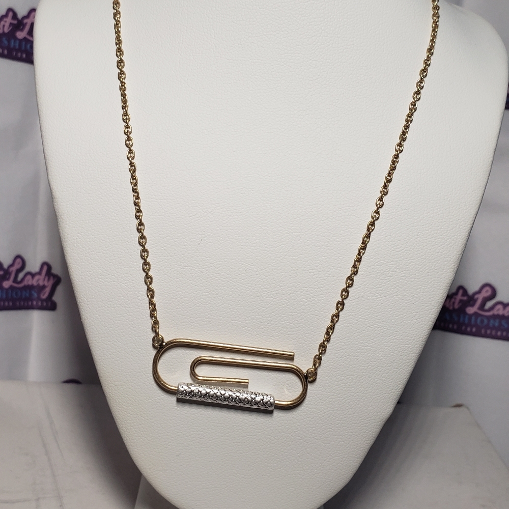 Crazy Paper Clip Necklace